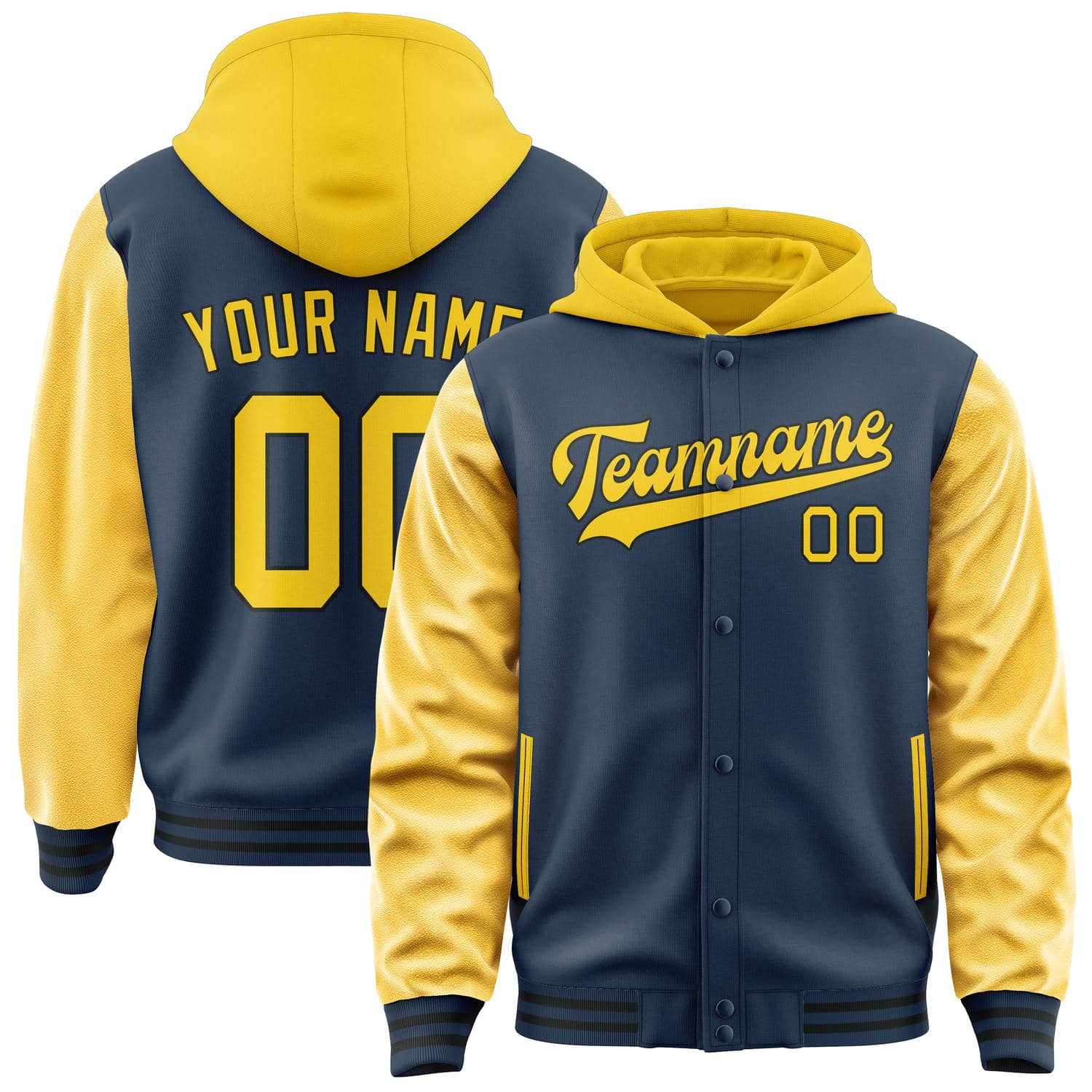 Custom Blue Gold Jacket