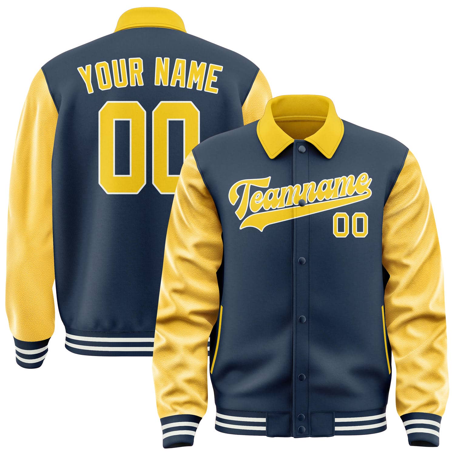 Custom Blue Gold Jacket