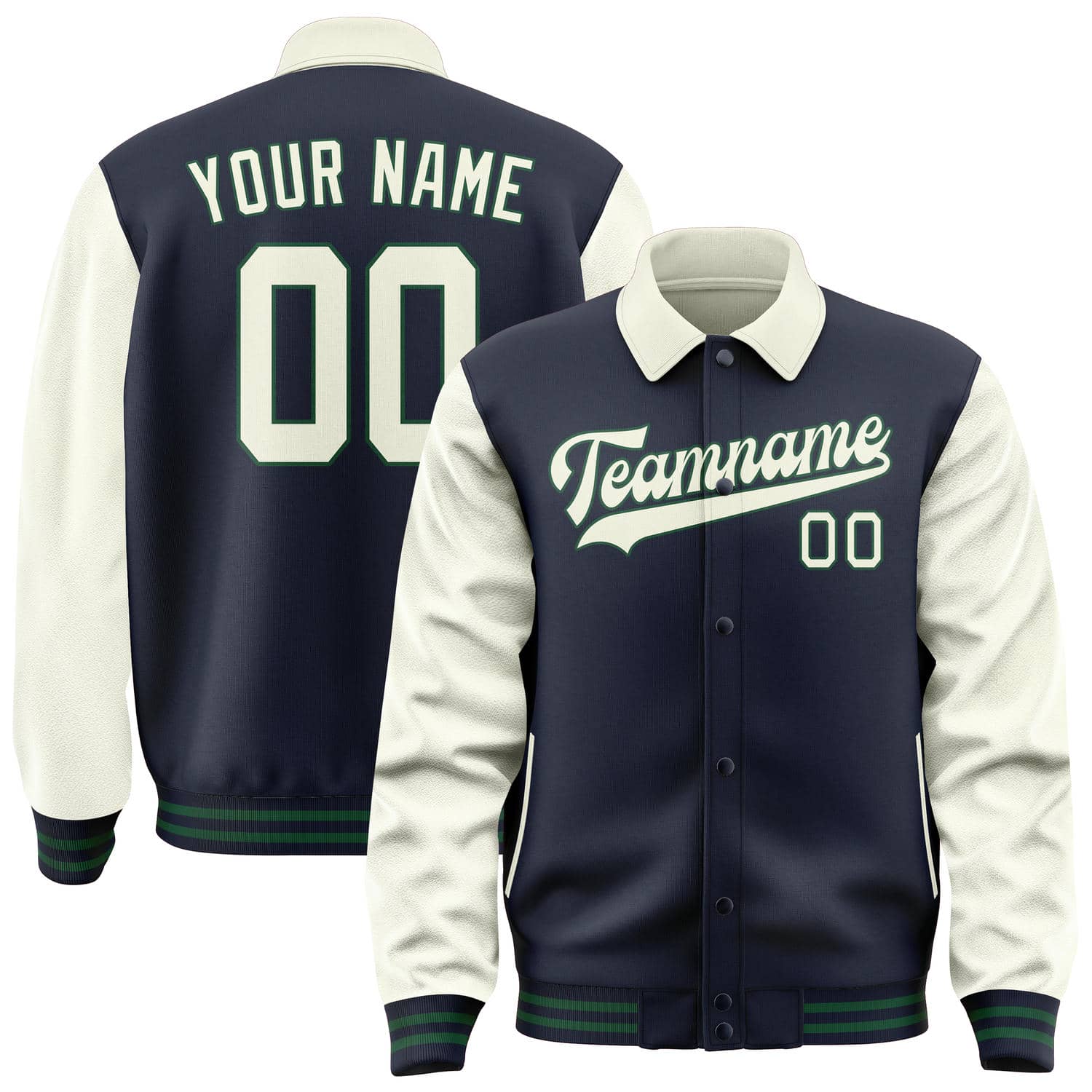 Custom Navy Cream Jacket