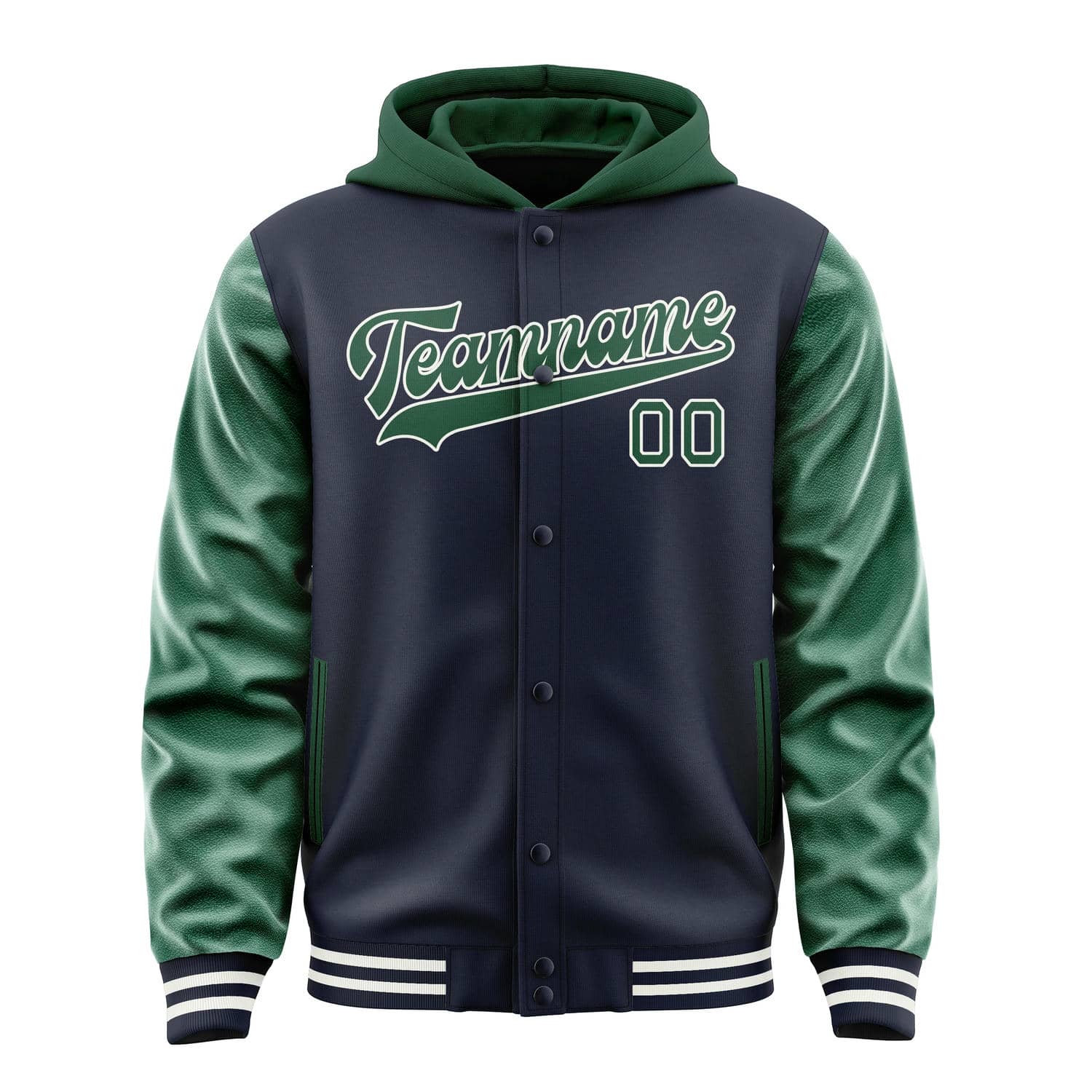 Custom Navy Green Jacket