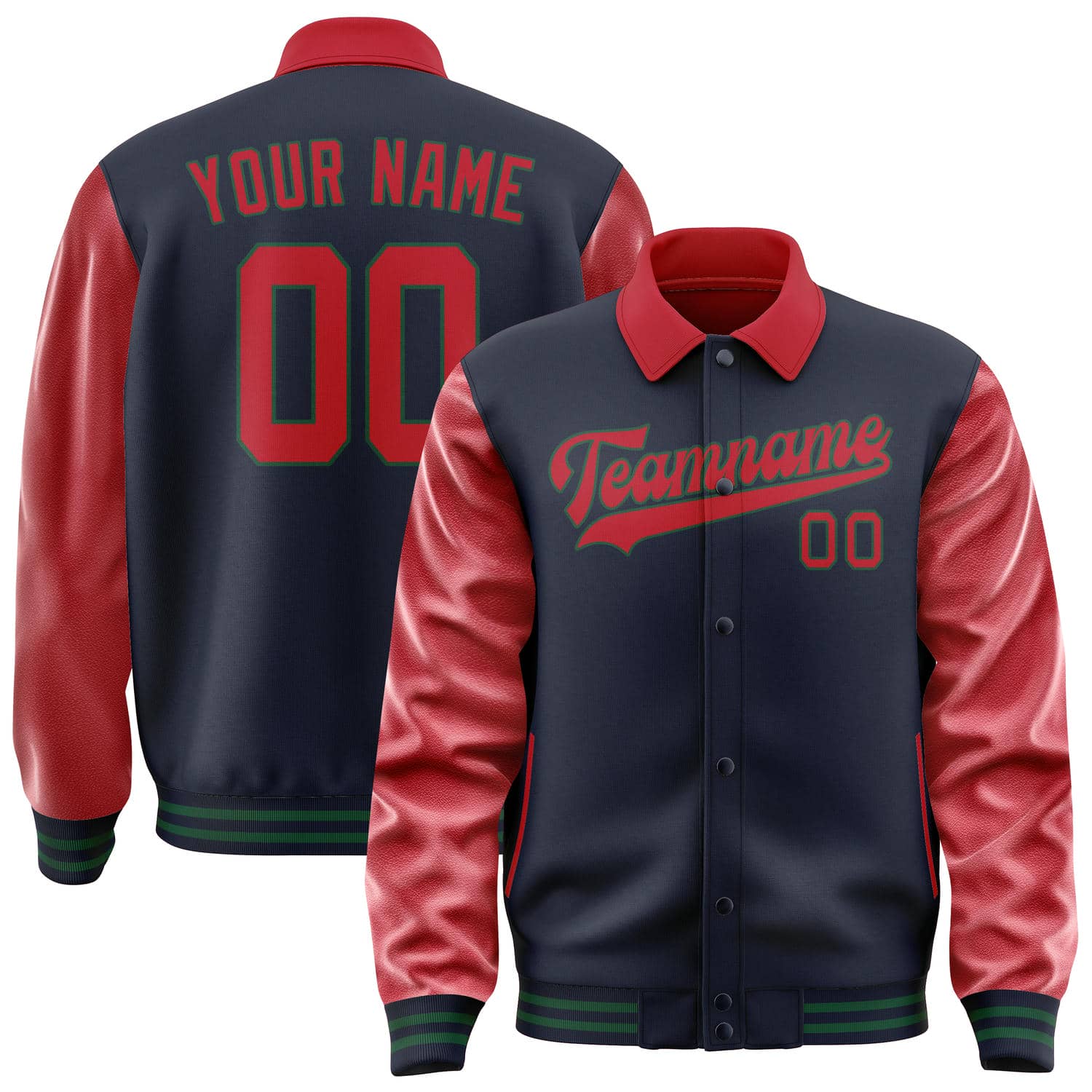 Custom Navy Red Jacket