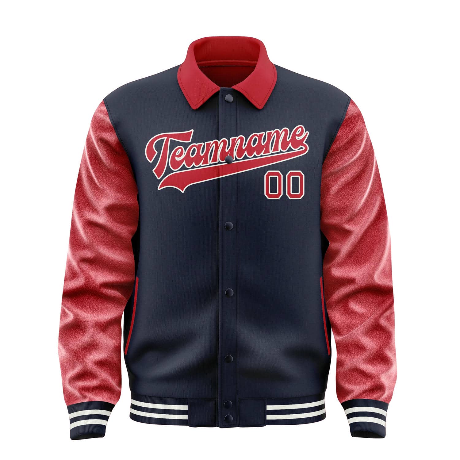 Custom Navy Red Jacket