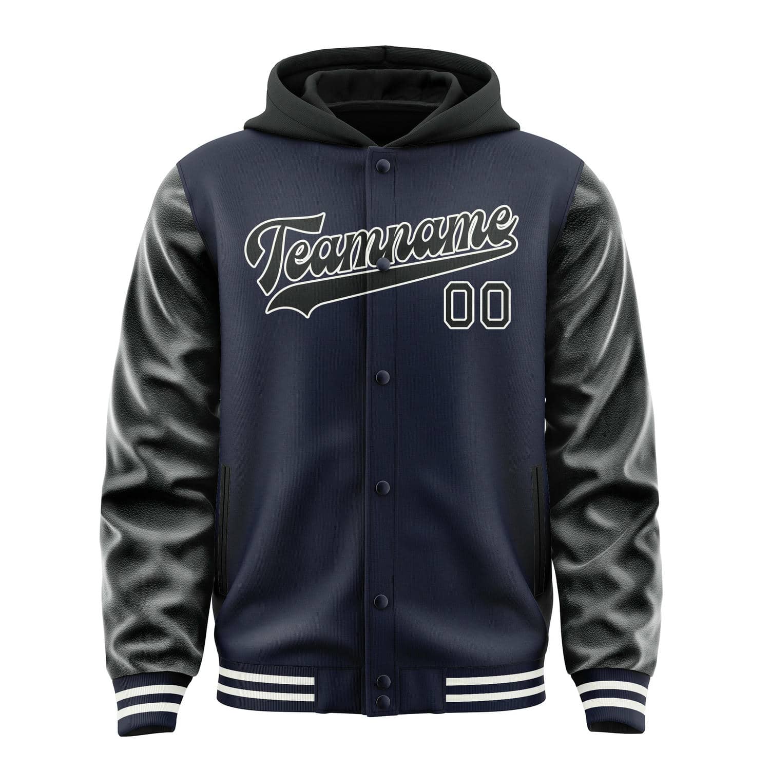 Custom Navy Black Jacket