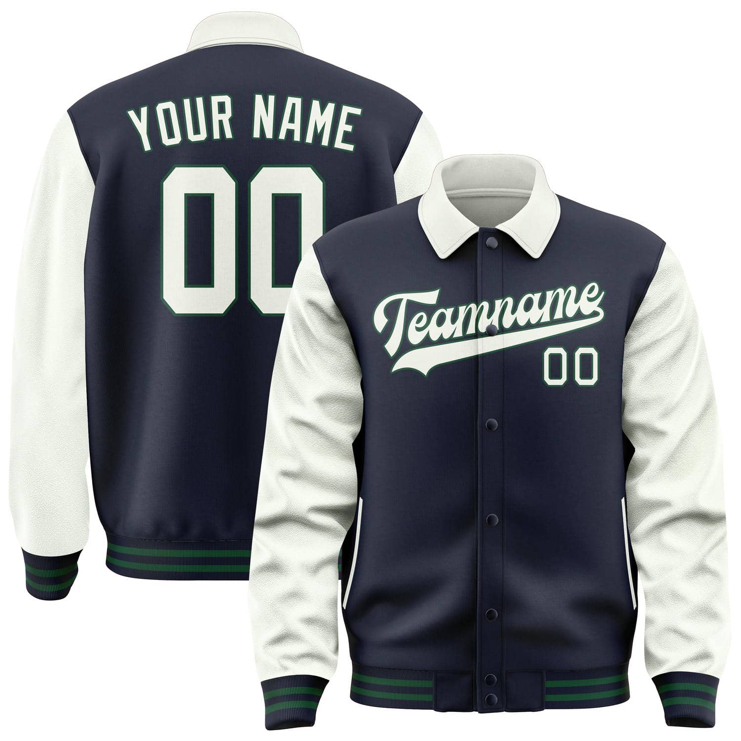 Custom Navy White Jacket