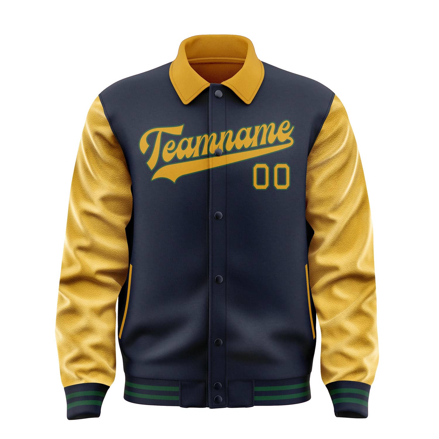 Custom Navy Yellow Jacket