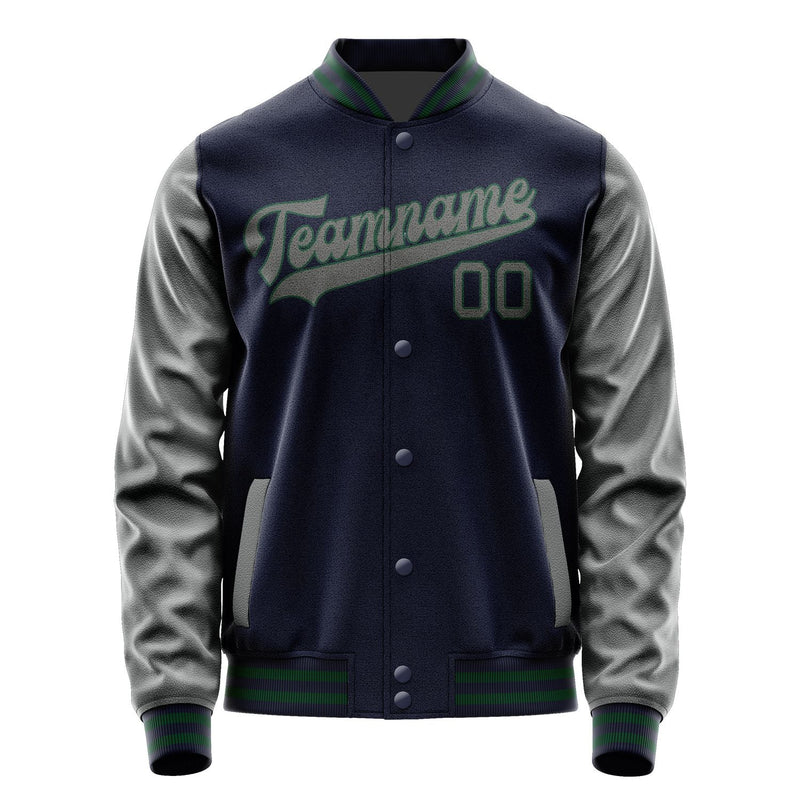 Custom Navy Dark Grey Jacket JA1111201105B30520
