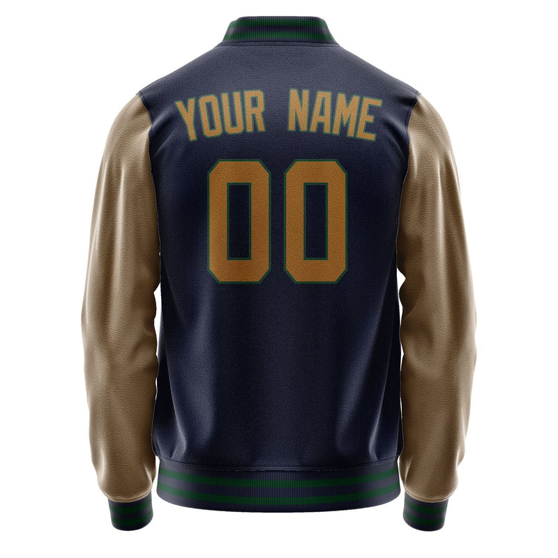 Custom Navy Khaki Jacket JA1111221105B30522