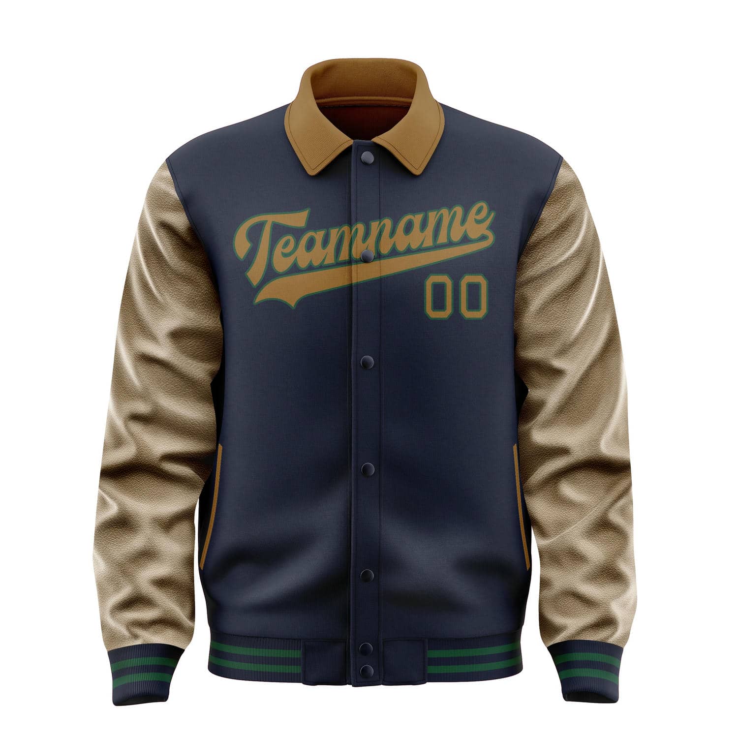 Custom Navy Khaki Jacket