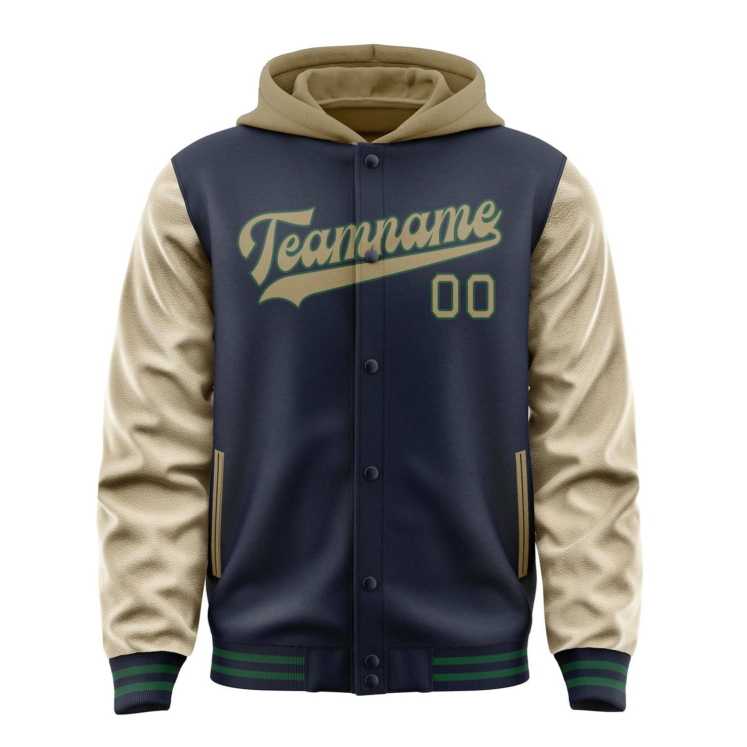 Custom Navy Light Khaki Jacket