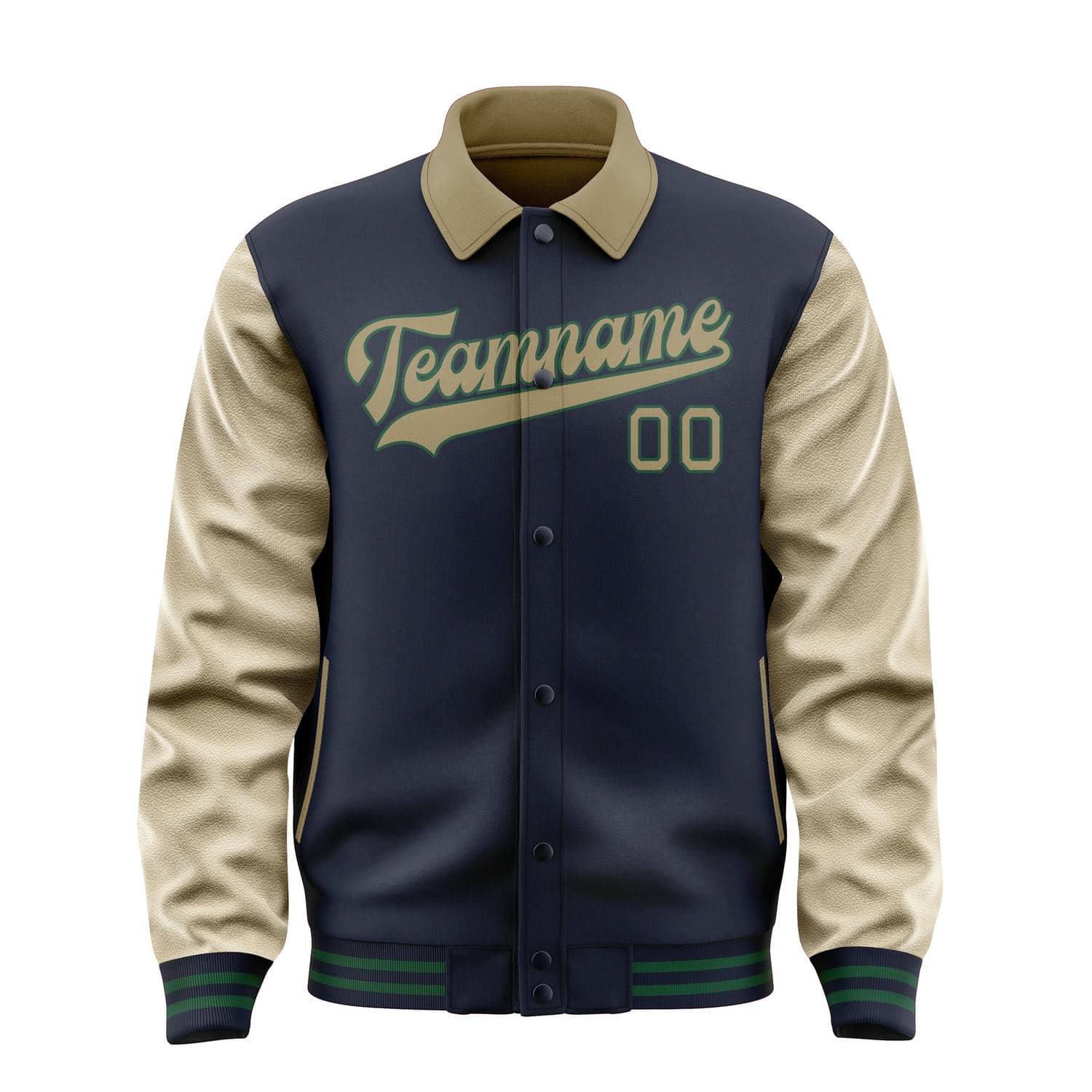 Custom Navy Light Khaki Jacket