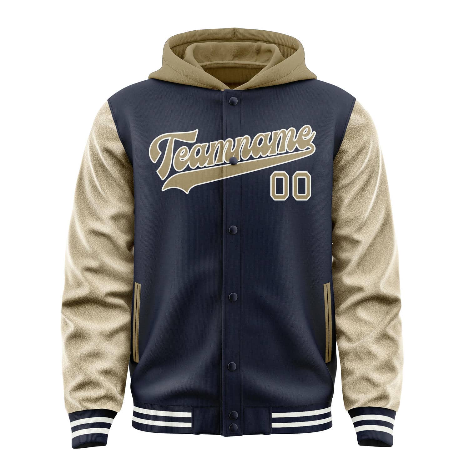 Custom Navy Light Khaki Jacket