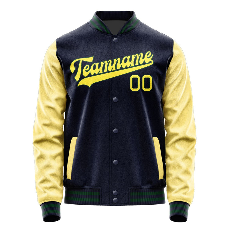 Custom Navy Light Yellow Jacket JA1111261105B30526