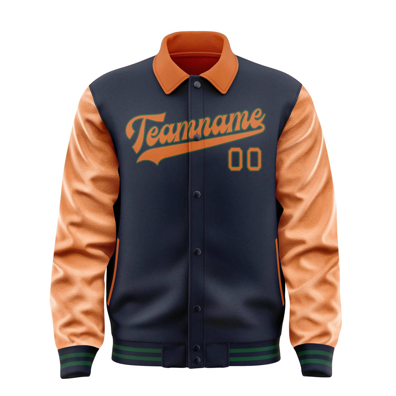 Custom Navy Orange Jacket