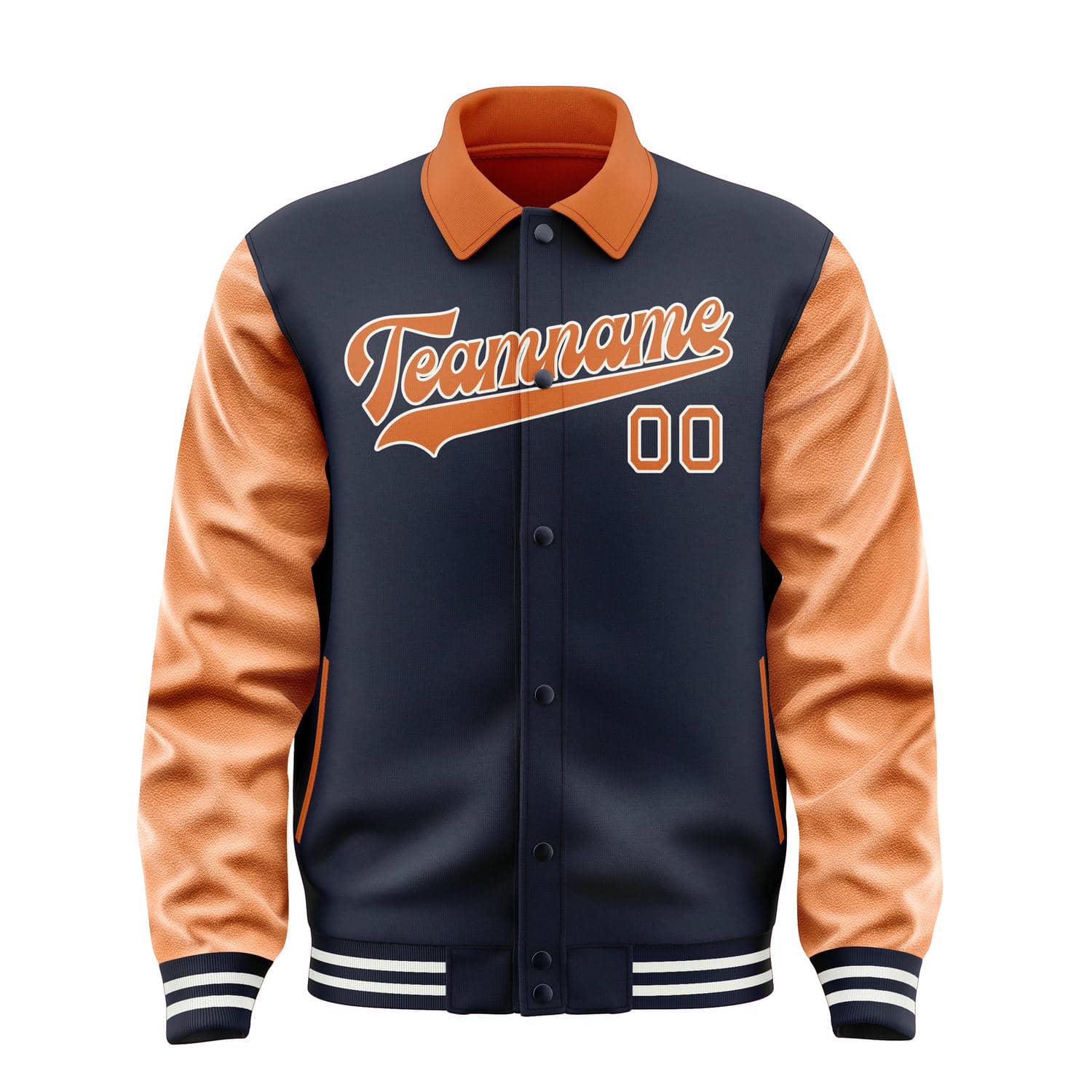 Custom Navy Orange Jacket