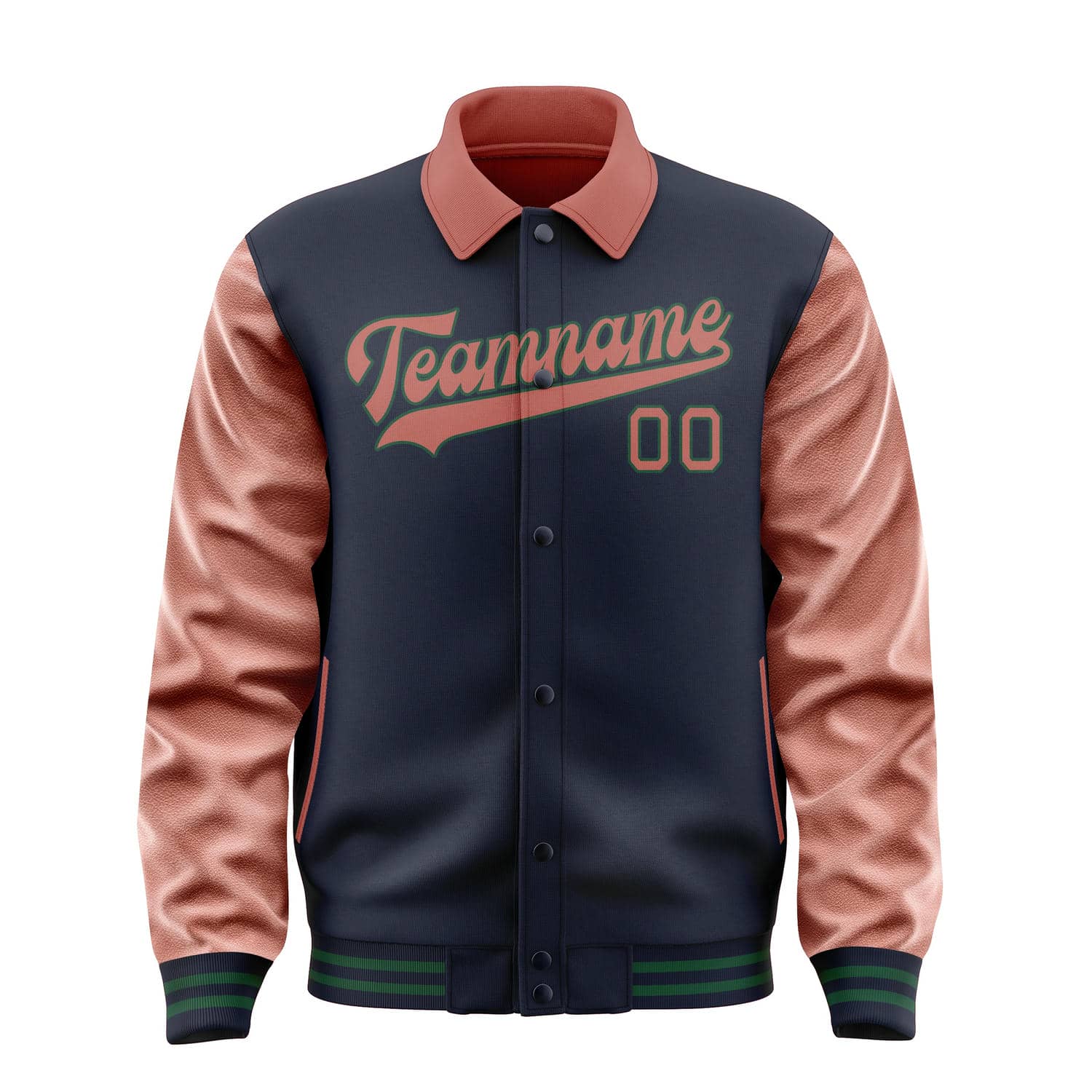 Custom Navy Copper Rose Jacket