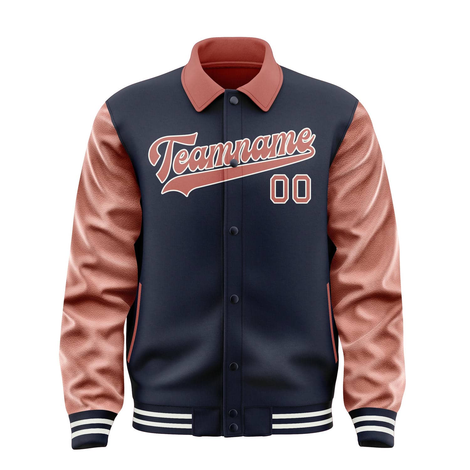 Custom Navy Copper Rose Jacket