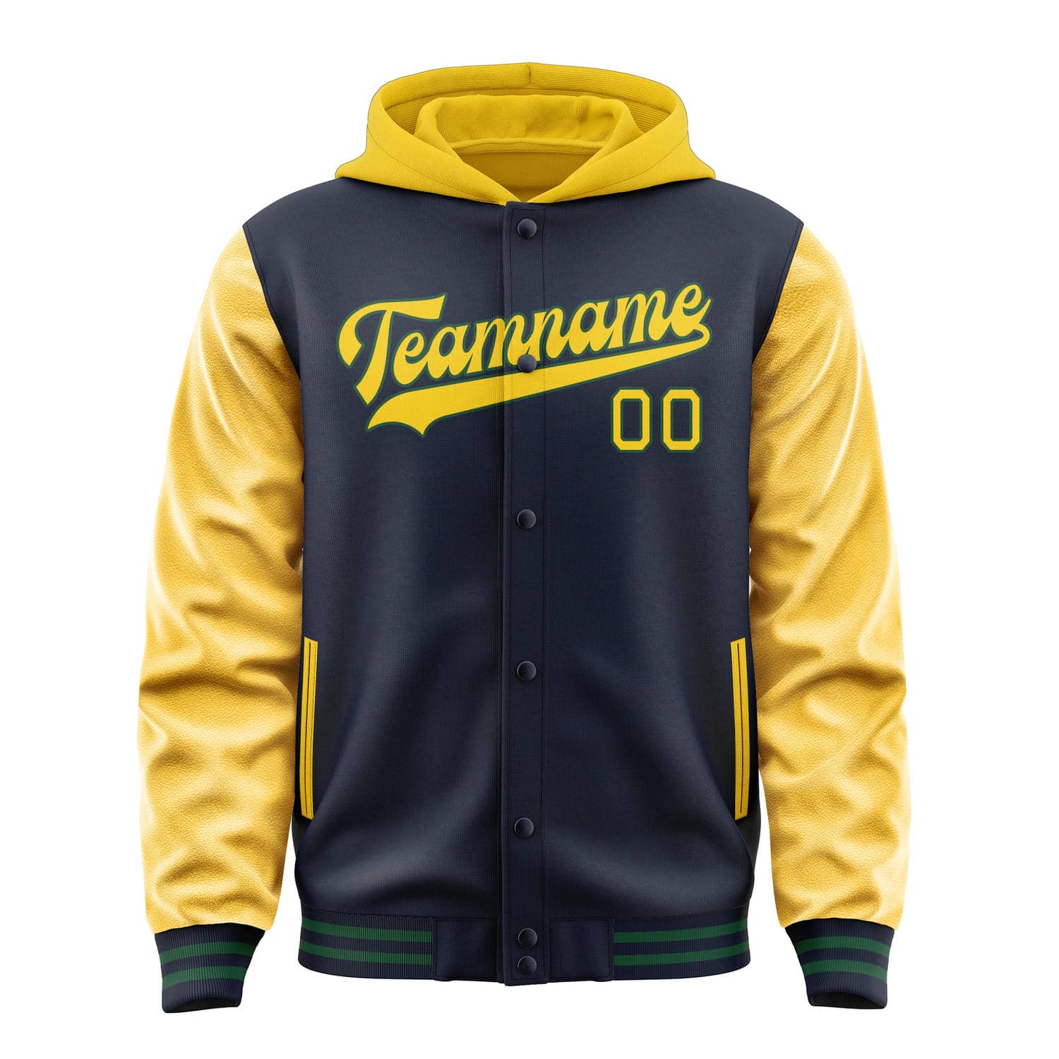 Custom Navy Gold Jacket