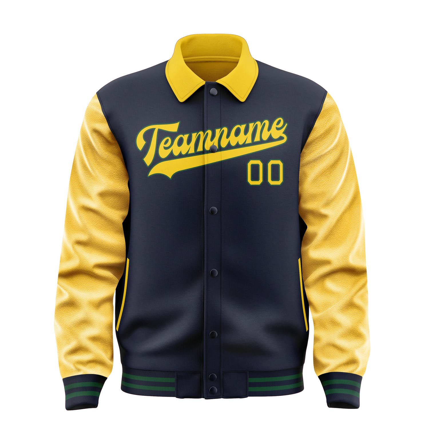 Custom Navy Gold Jacket