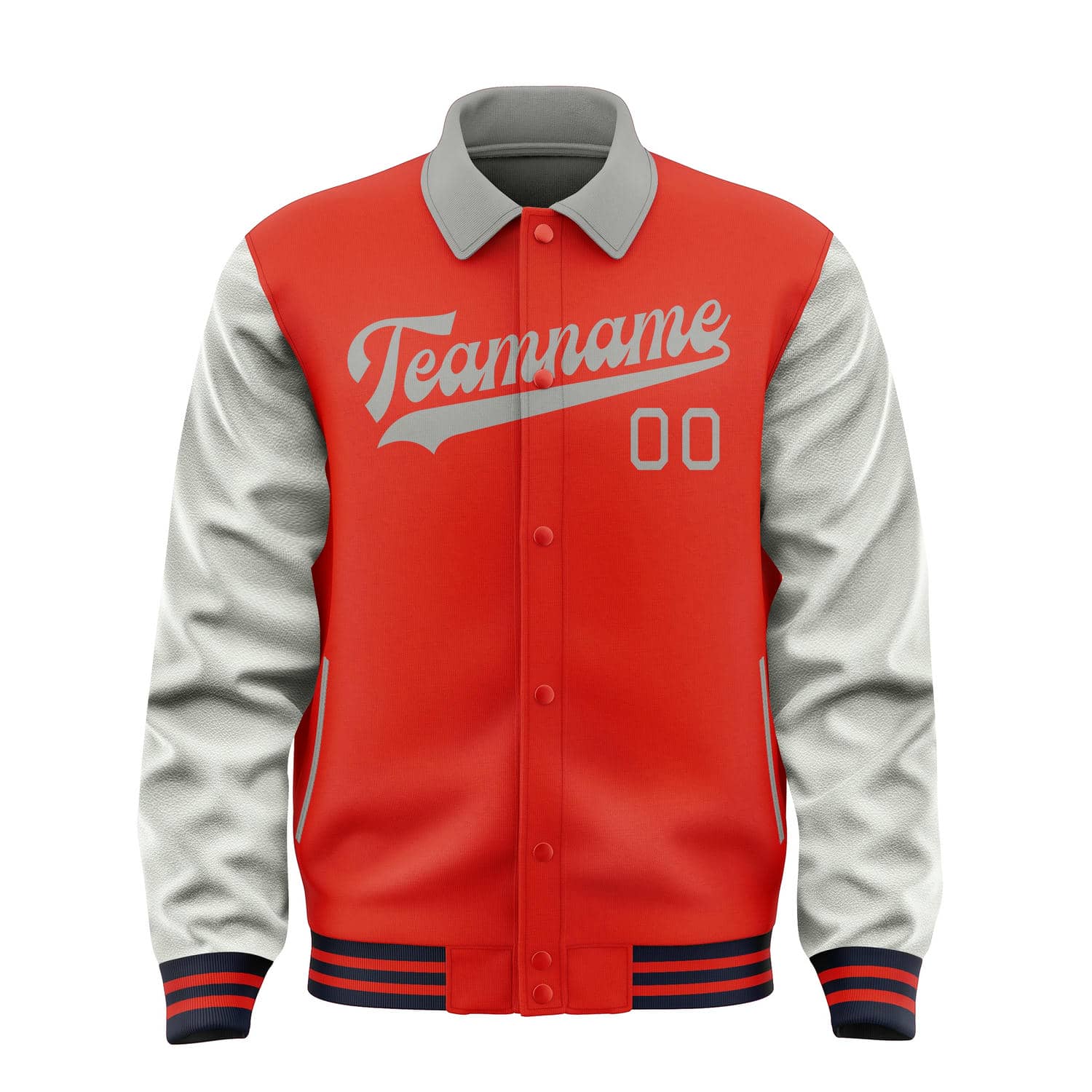 Custom Orange Red Gray Jacket