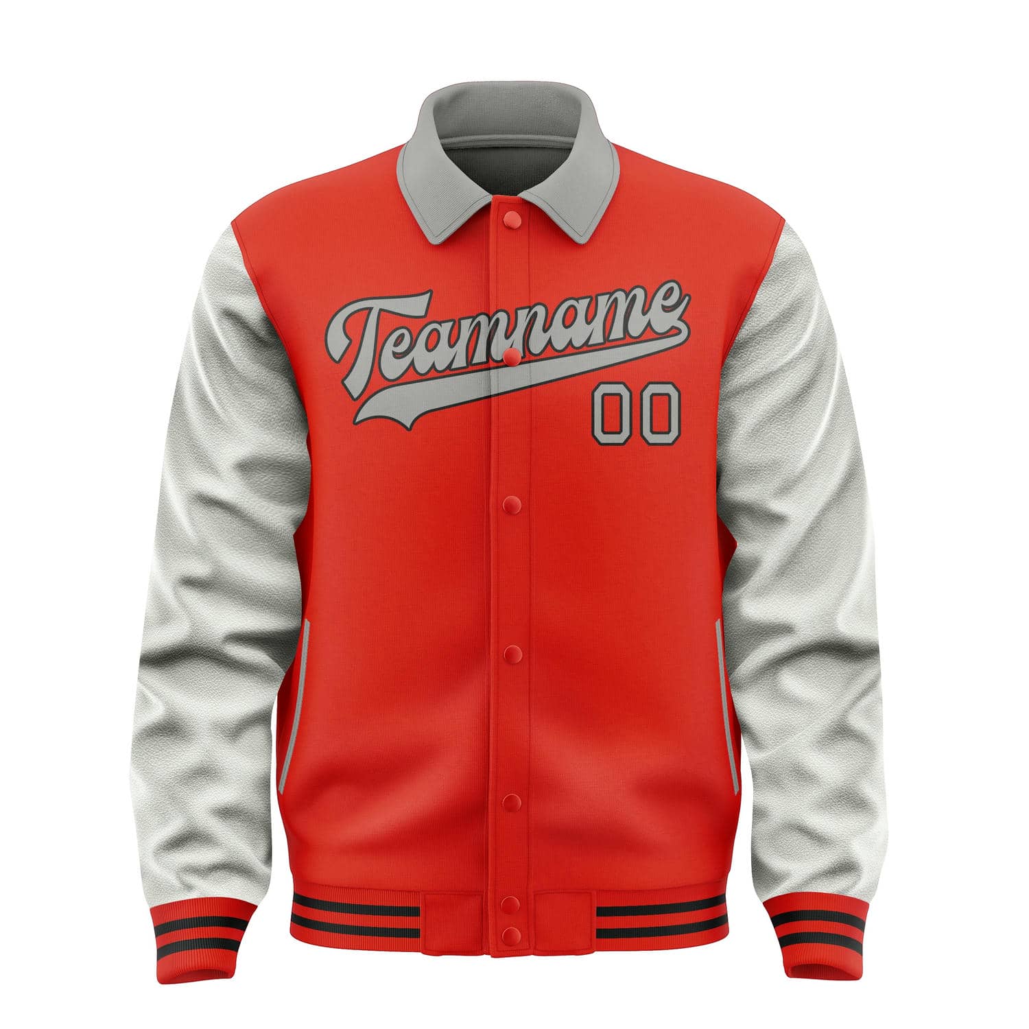 Custom Orange Red Gray Jacket