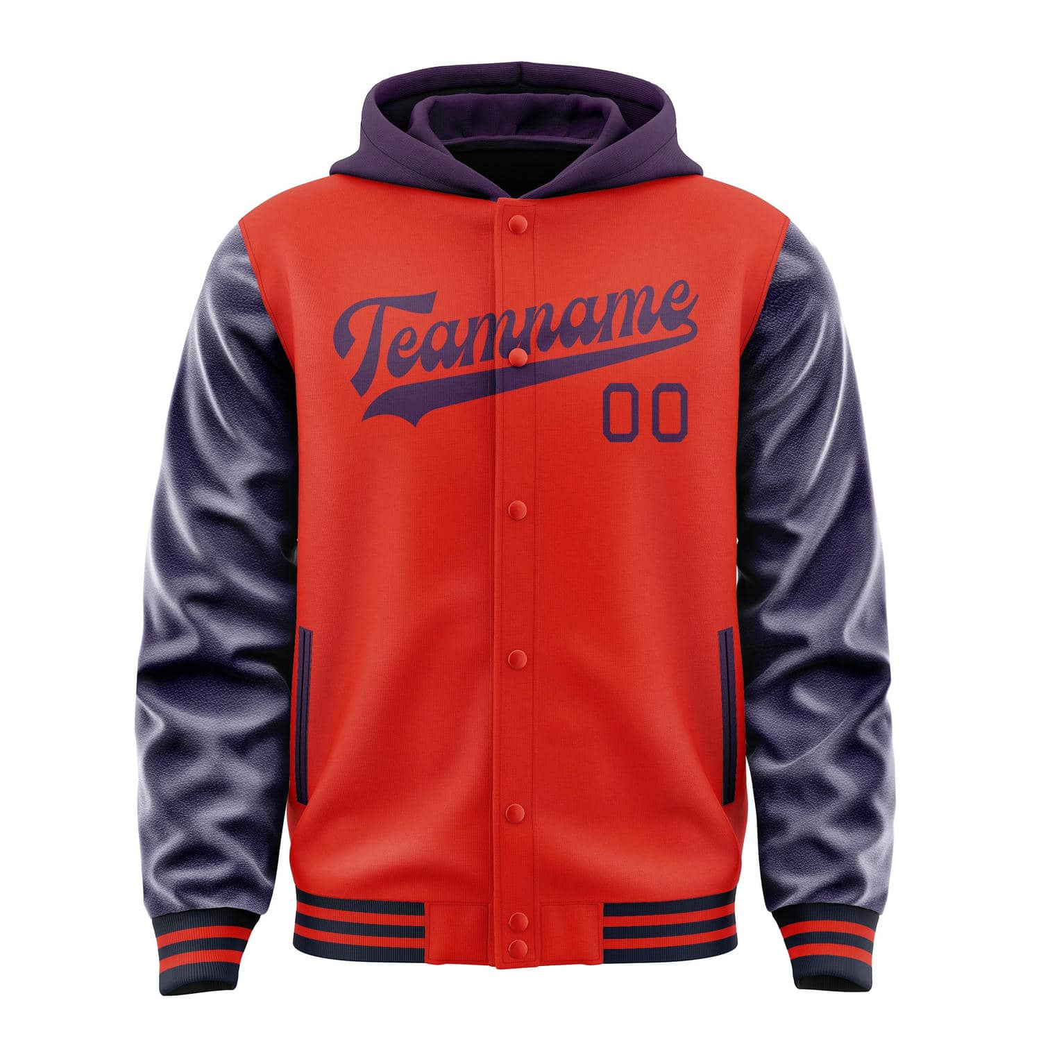Custom Orange Red Purple Jacket