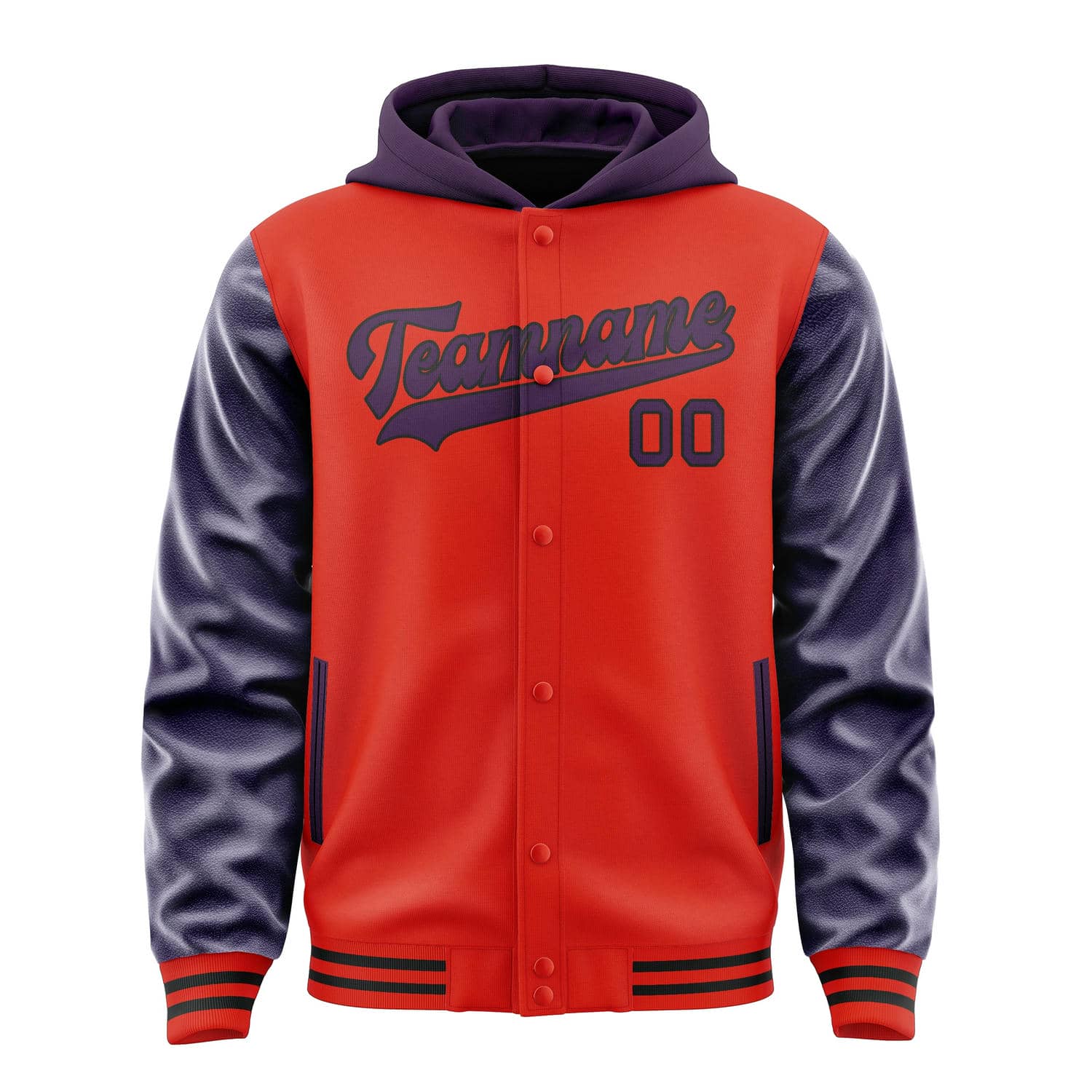 Custom Orange Red Purple Jacket