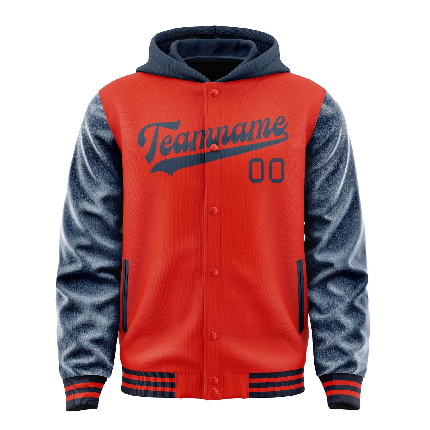 Custom Orange Red Blue Jacket