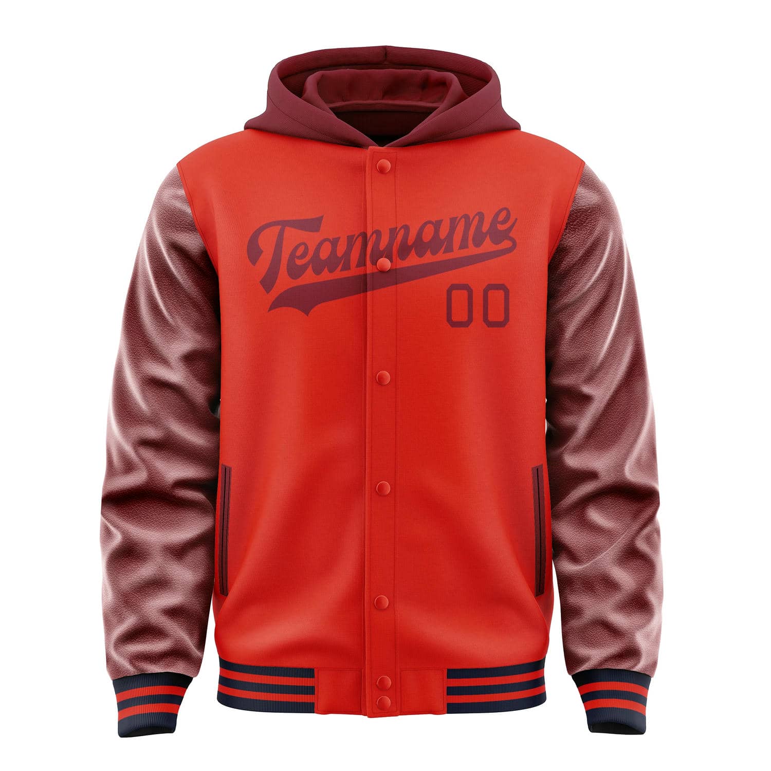 Custom Orange Red Crimson Red Jacket