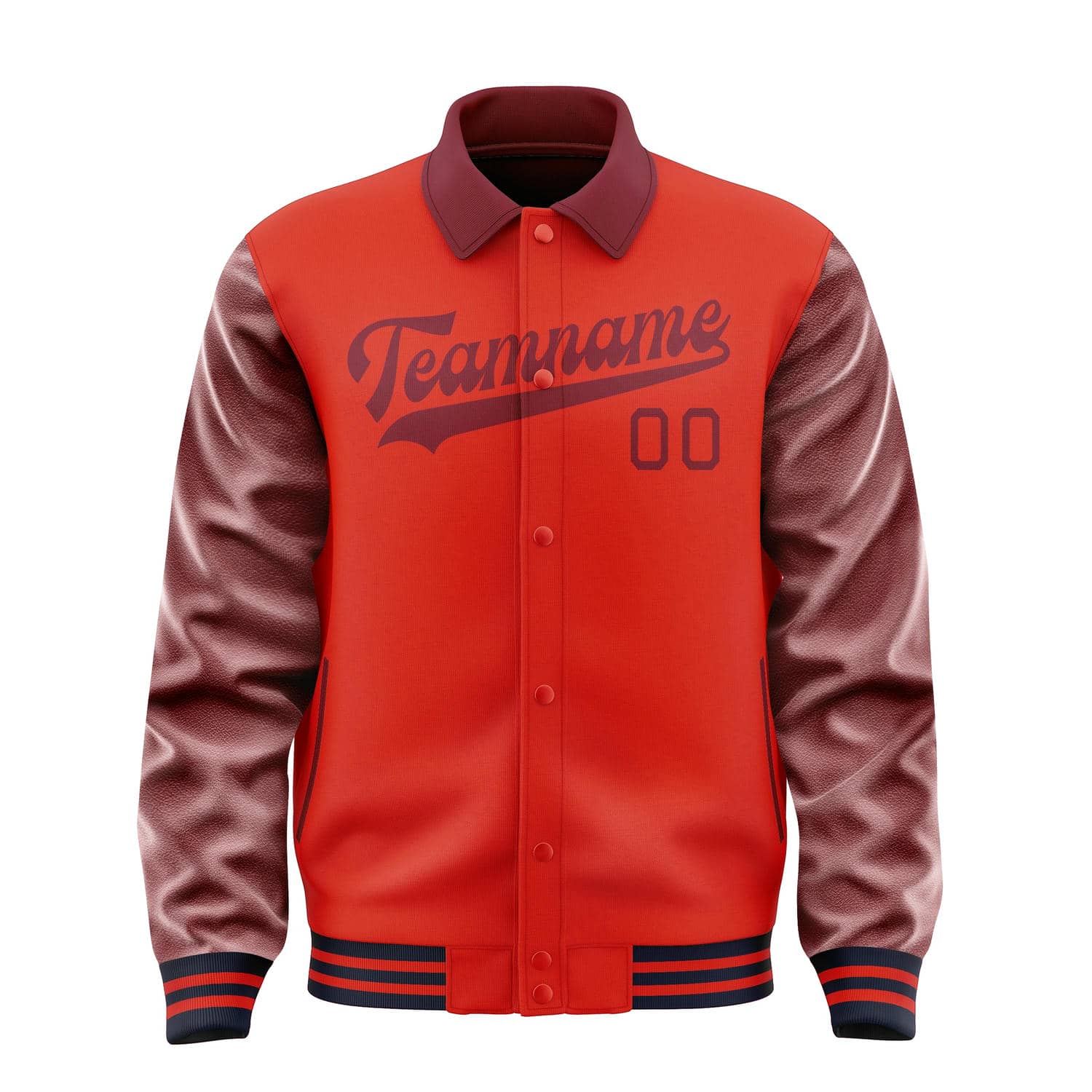 Custom Orange Red Crimson Red Jacket