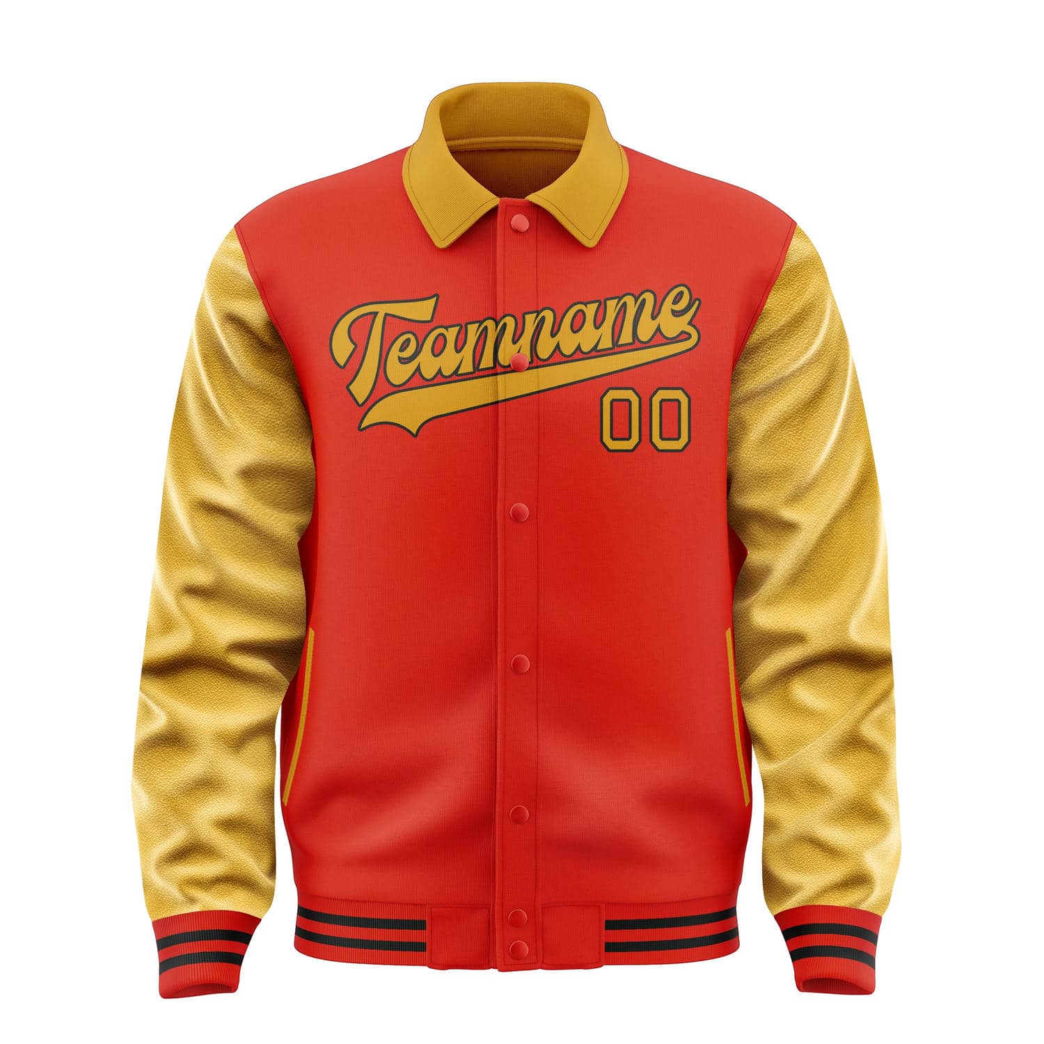 Custom Orange Red Yellow Jacket