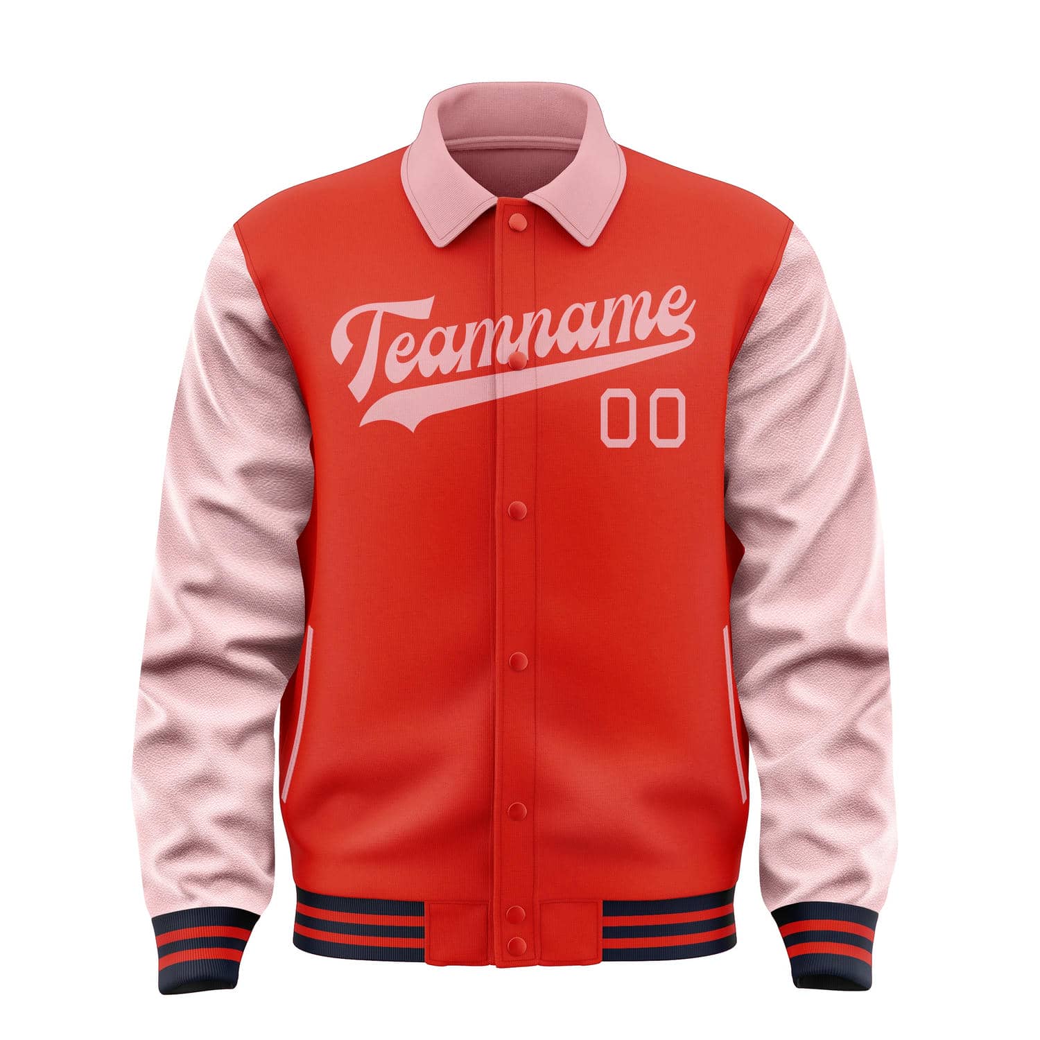 Custom Orange Red Light Pink Jacket