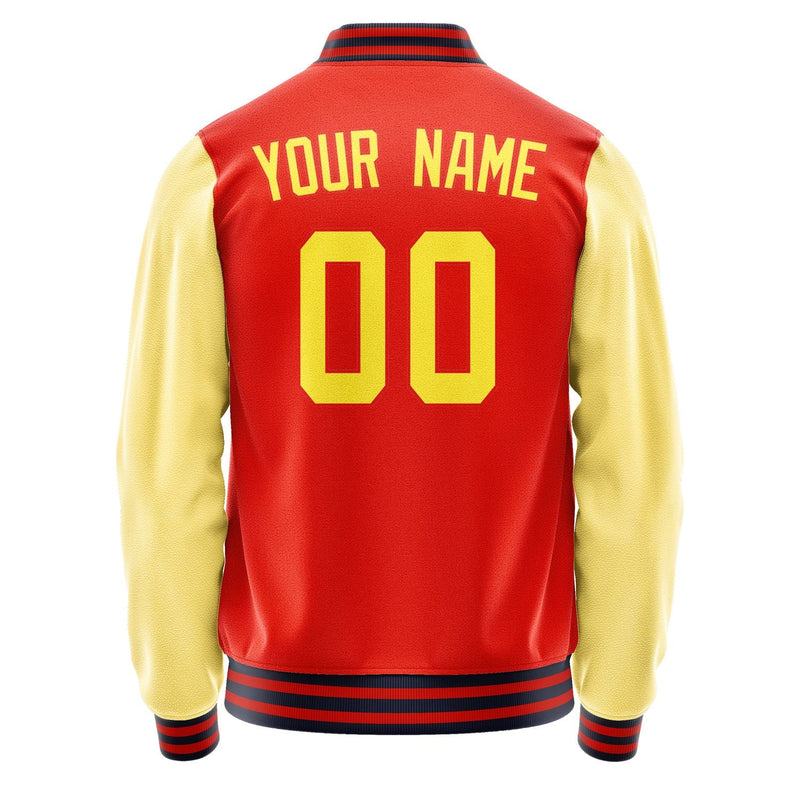 Custom Orange Red Light Yellow Jacket JA1212261112B31226