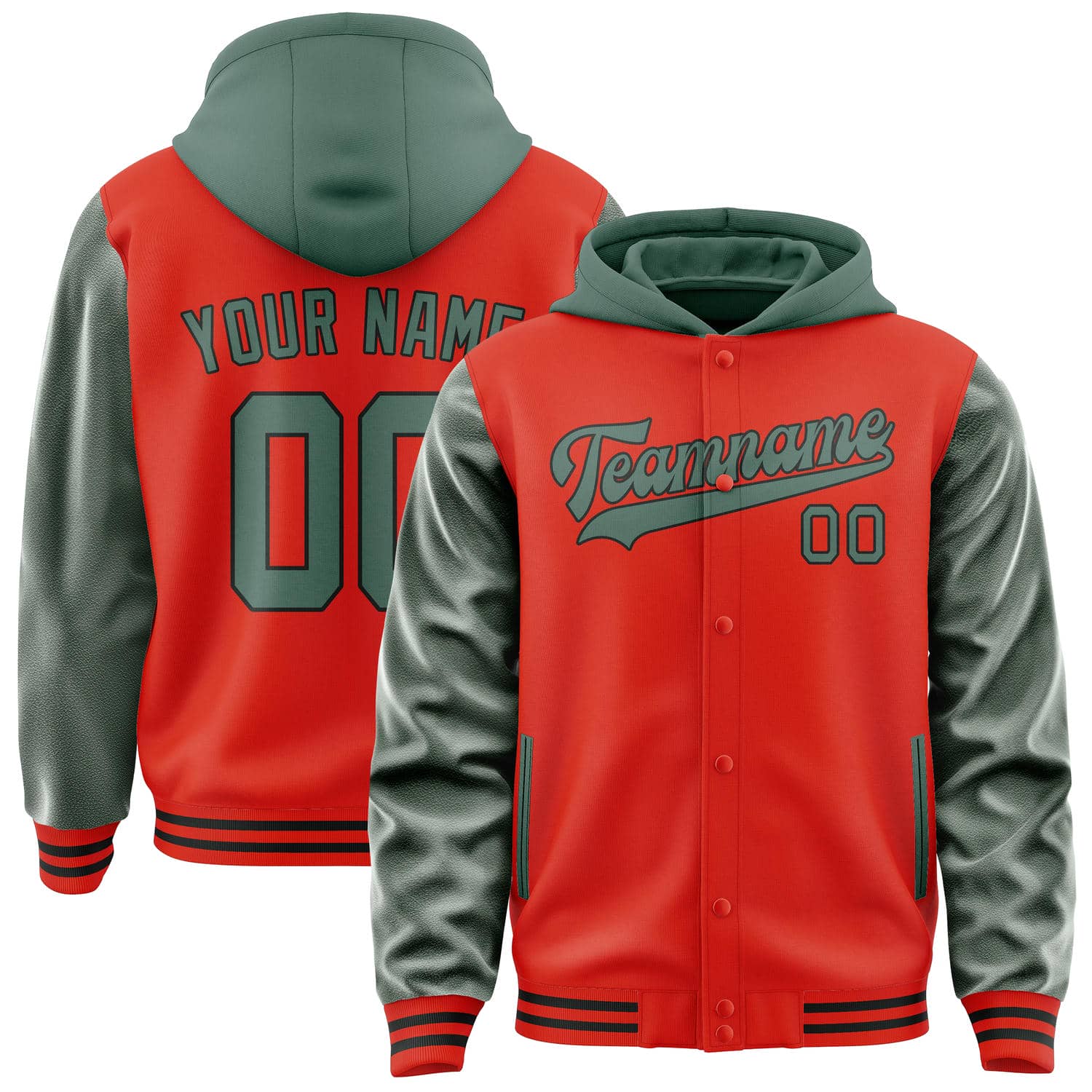 Custom Orange Red Blue Green Jacket