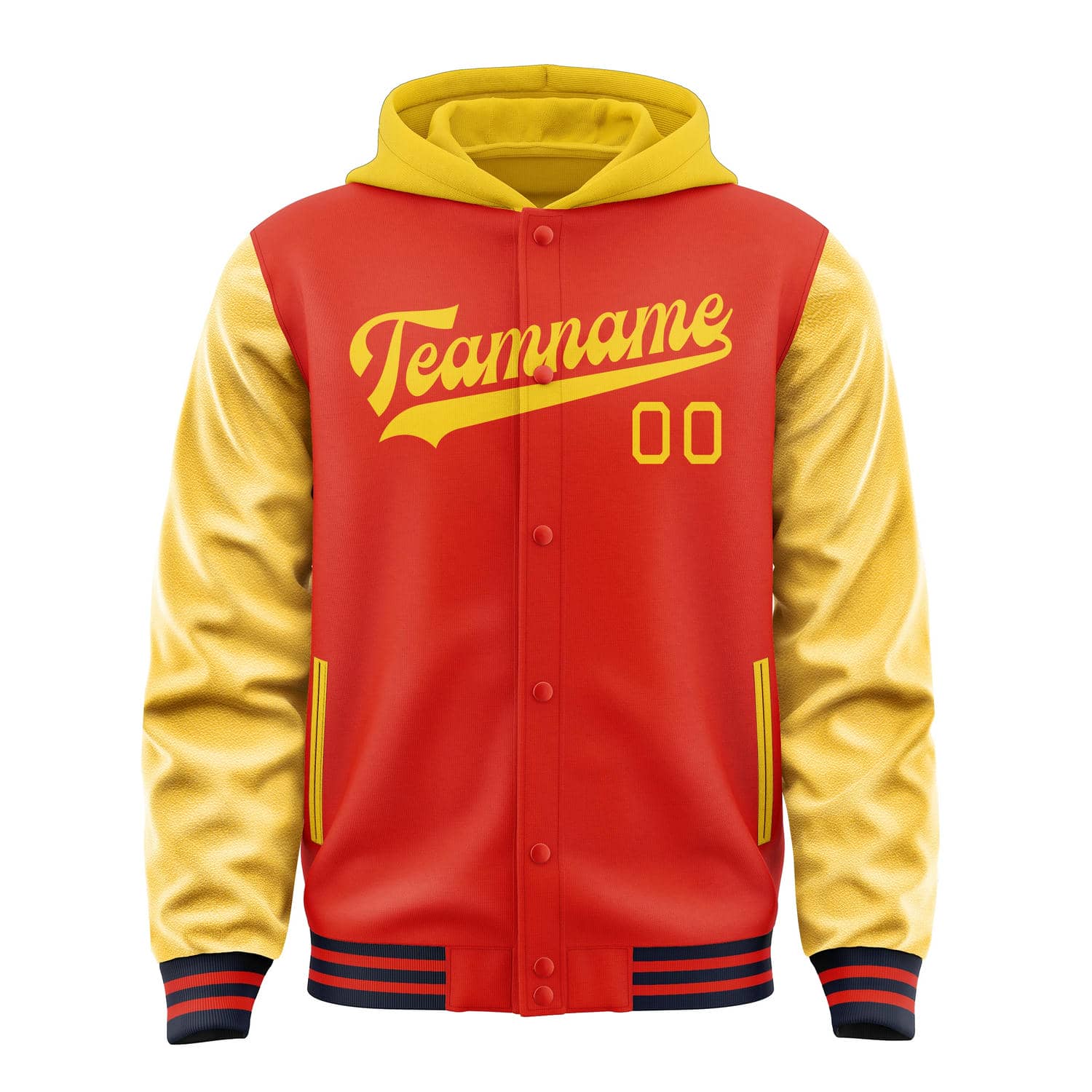 Custom Orange Red Gold Jacket