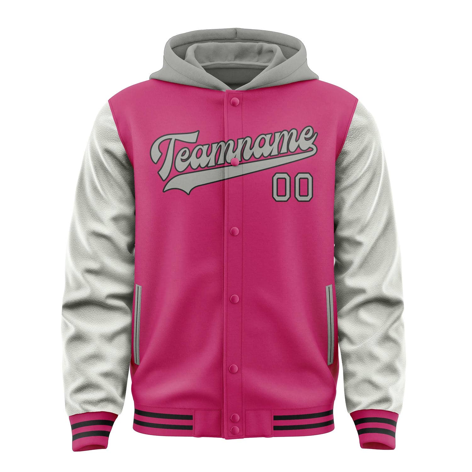 Custom Pink Gray Jacket