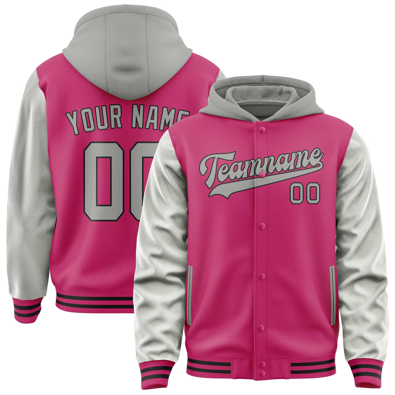 Custom Pink Gray Jacket
