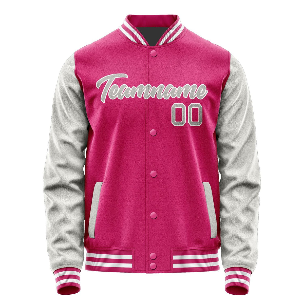 Custom Pink Gray Jacket JA1313041318B21804