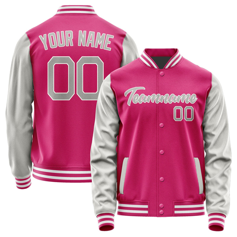 Custom Pink Gray Jacket JA1313041318B21804