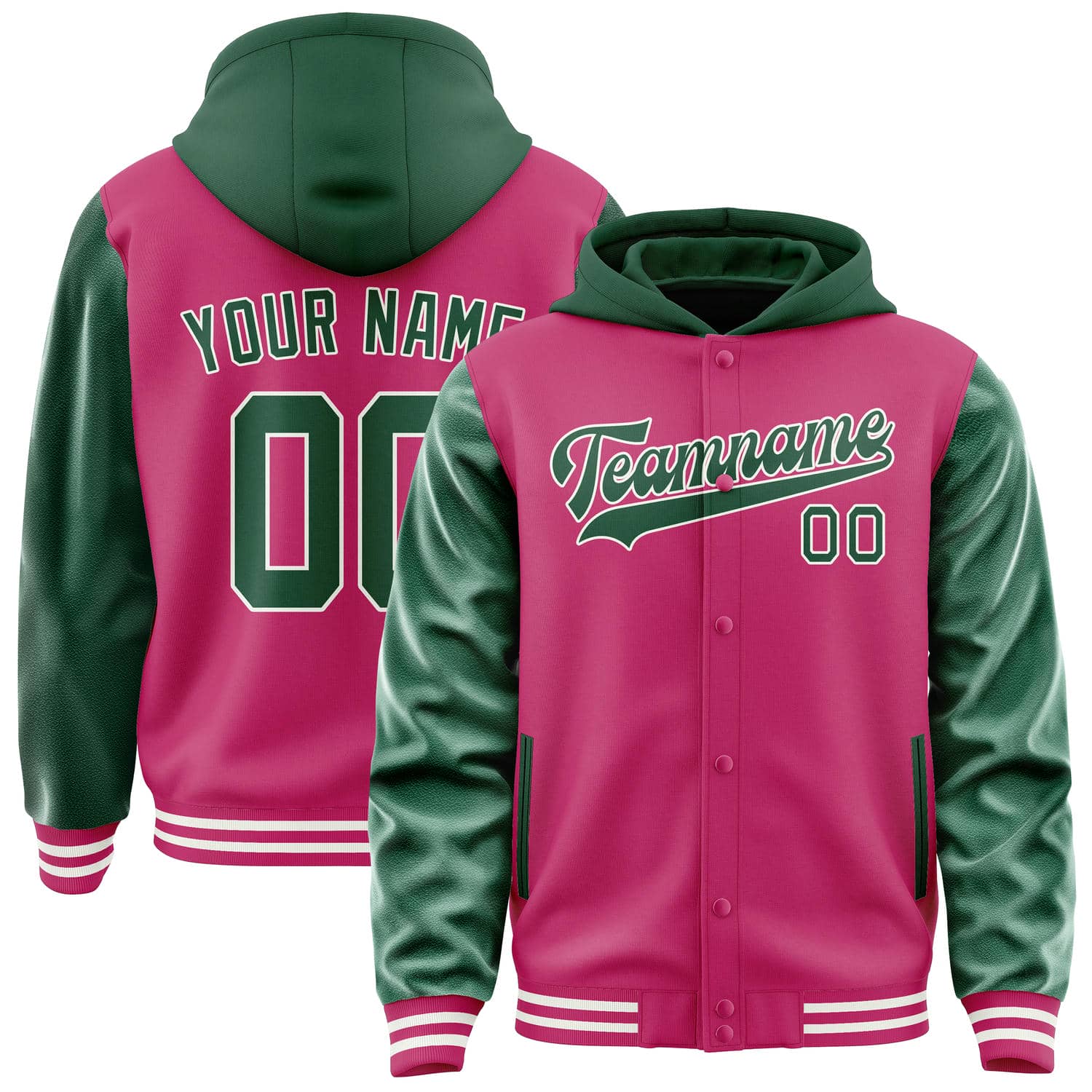 Custom Pink Green Jacket