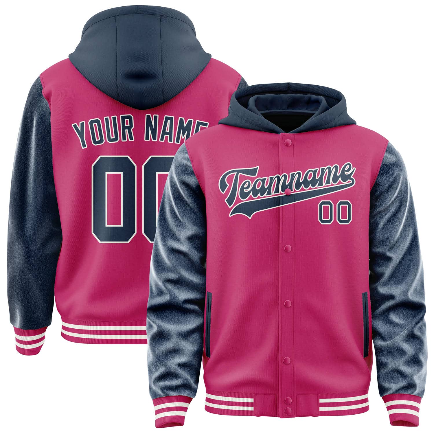 Custom Pink Blue Jacket