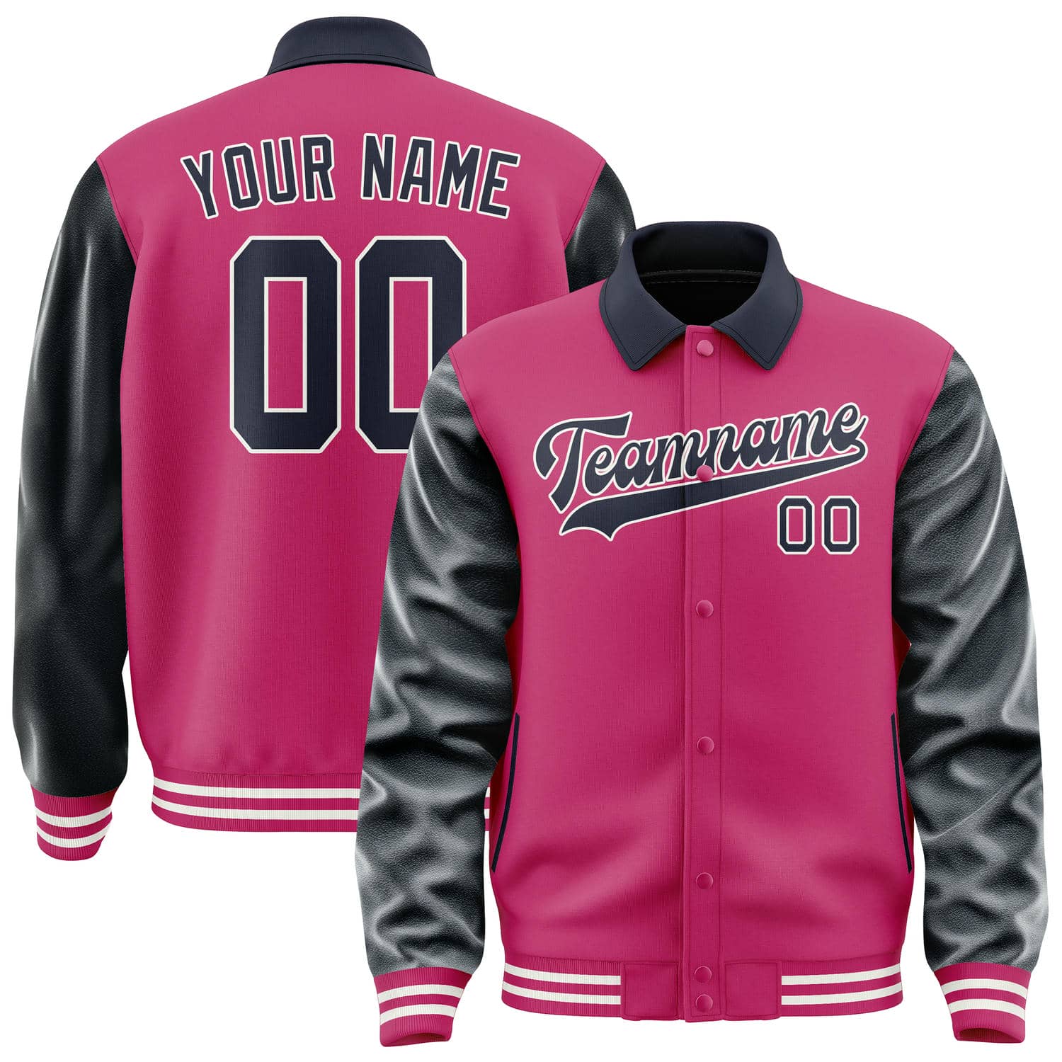 Custom Pink Navy Jacket
