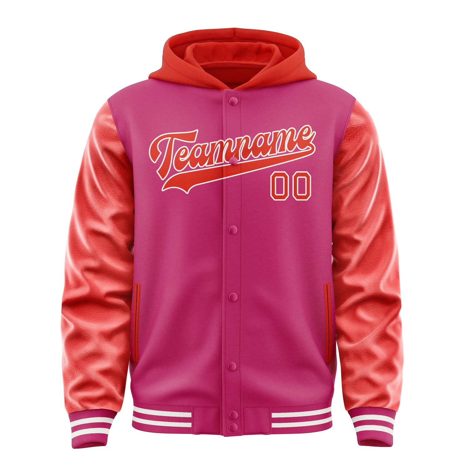 Custom Pink Orange Red Jacket