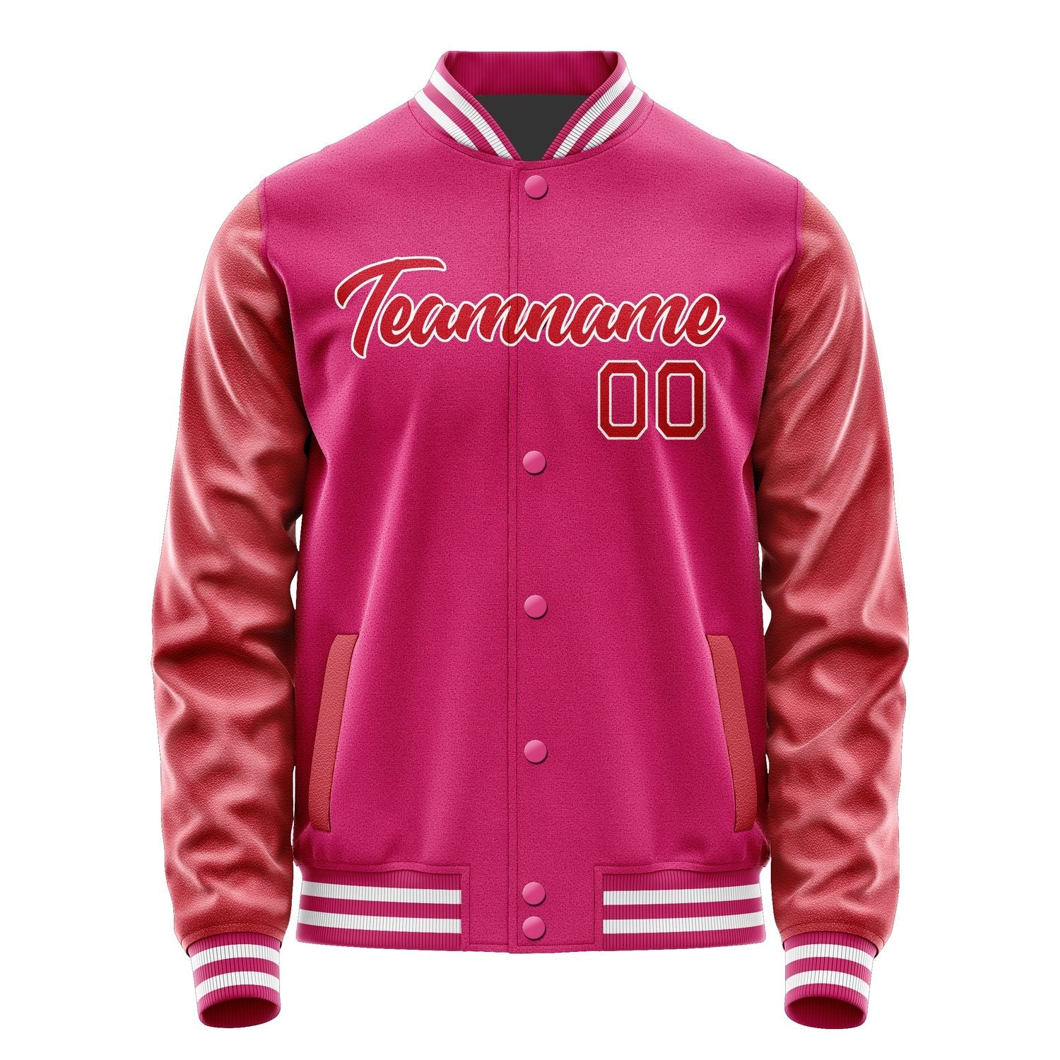 Custom Pink Red Jacket JA1313141318B21814