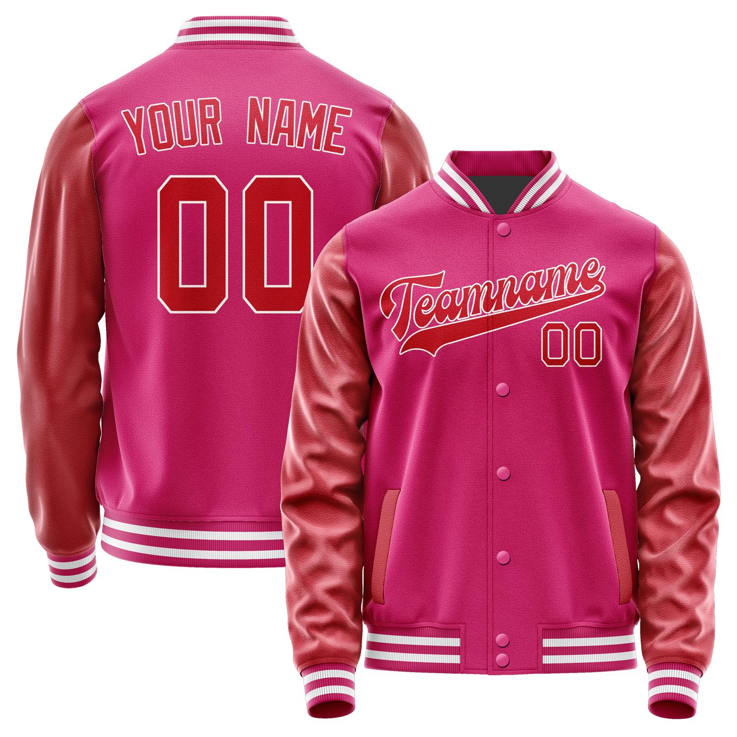 Custom Pink Red Jacket JA1313141318B31814