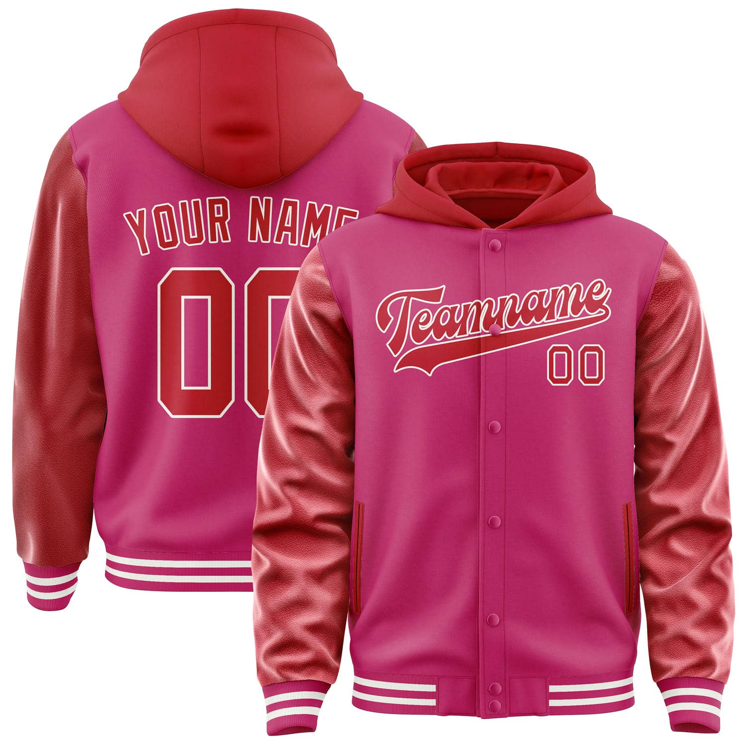 Custom Pink Red Jacket
