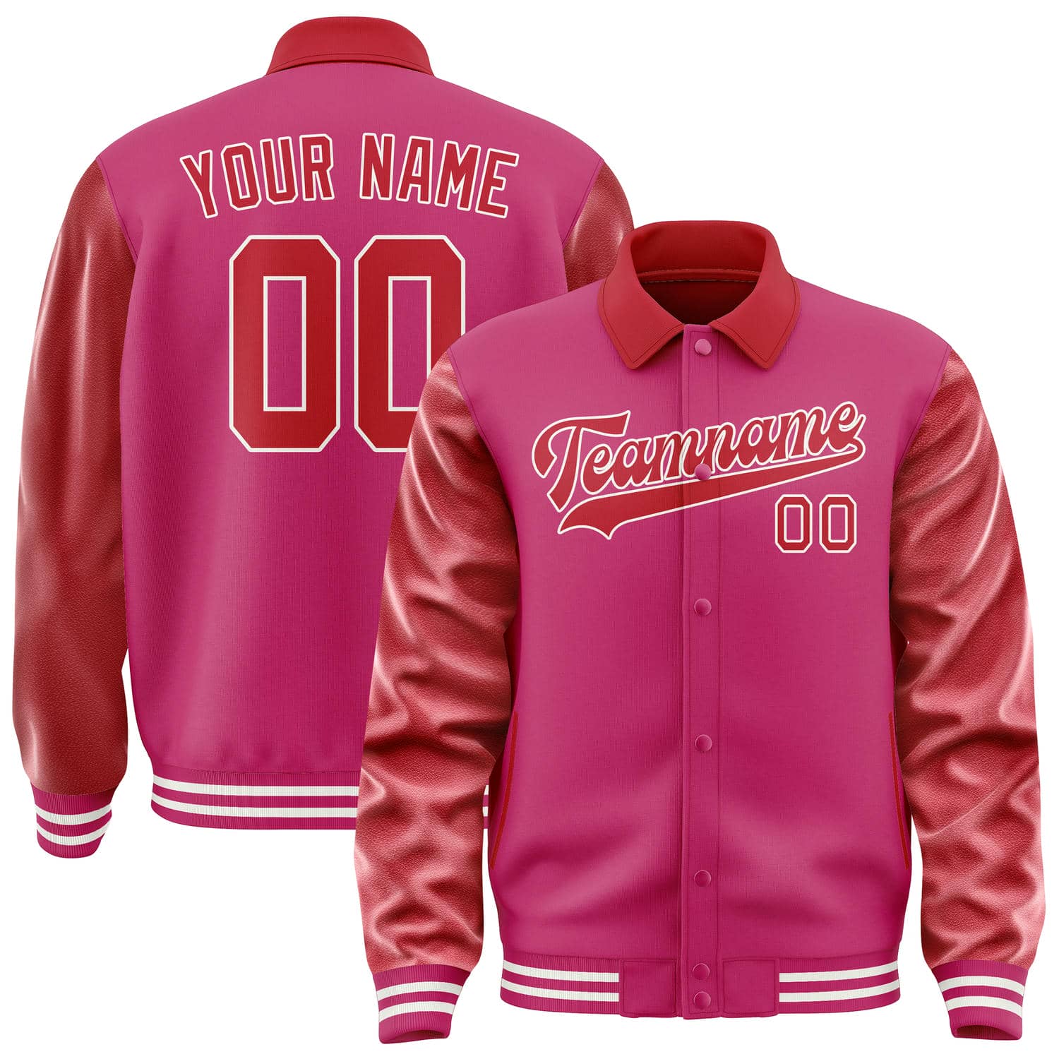 Custom Pink Red Jacket