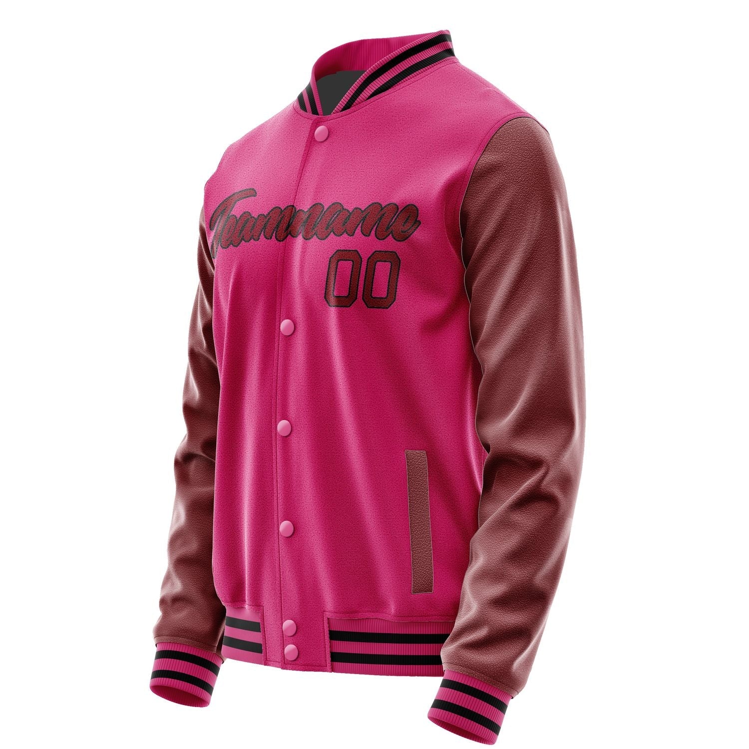 Custom Pink Crimson Red Jacket JA1313151317B21715
