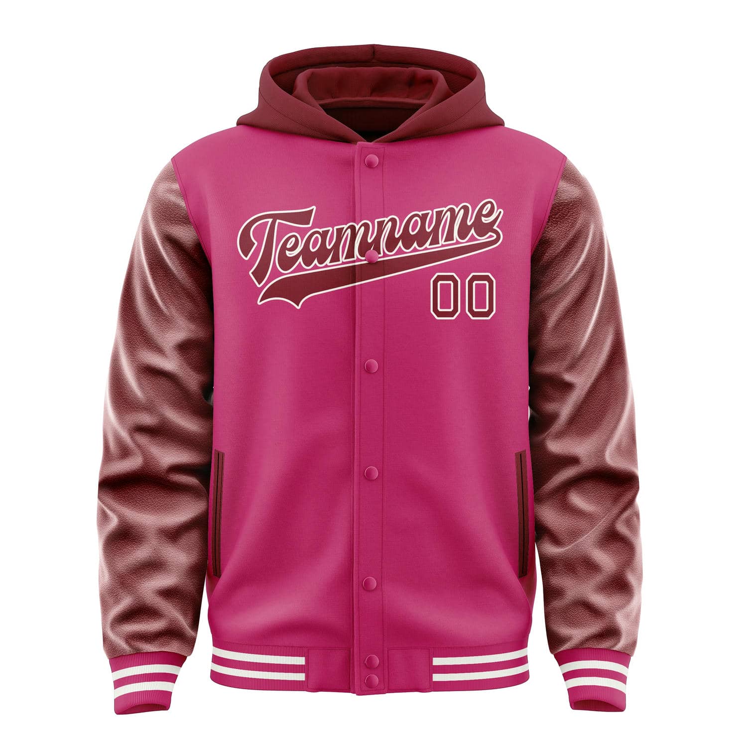 Custom Pink Crimson Red Jacket