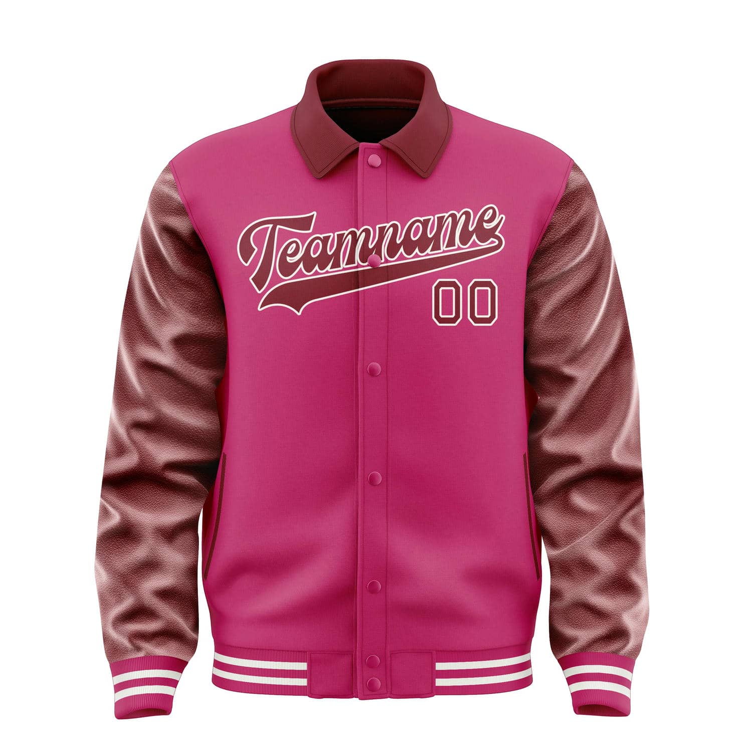 Custom Pink Crimson Red Jacket
