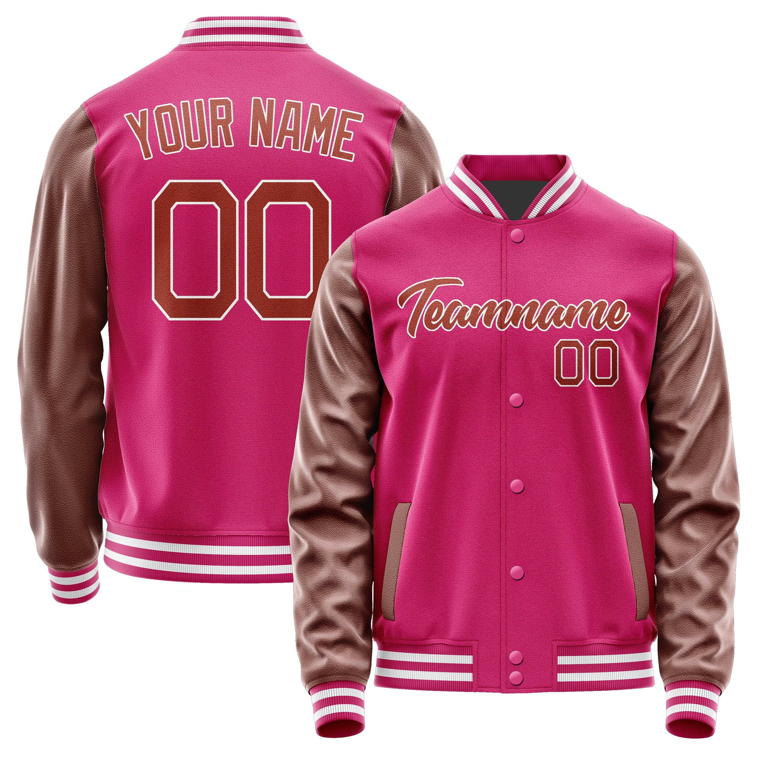 Custom Pink Coral Red Jacket JA1313161318B21816